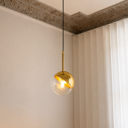 Glass Ball Hanging Pendant Lamp