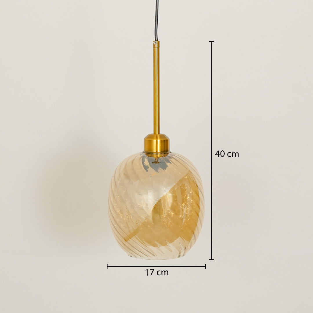 Glimmer Glow Hanging Lamp - Oval