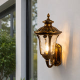 Gold Villa Outdoor Wall Lamp - Large