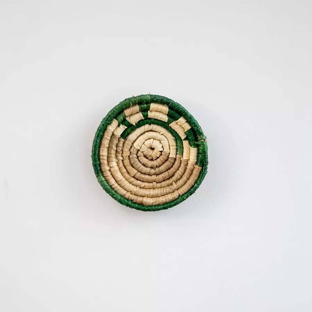 Half-Sunburst Sabai Grass Wall Basket - Style F
