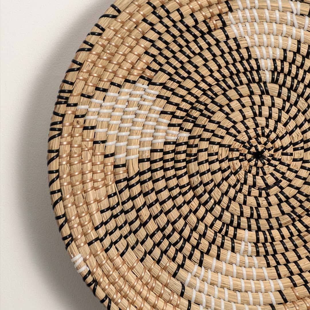 Star Of Life Handwoven Sabai Grass Wall Basket