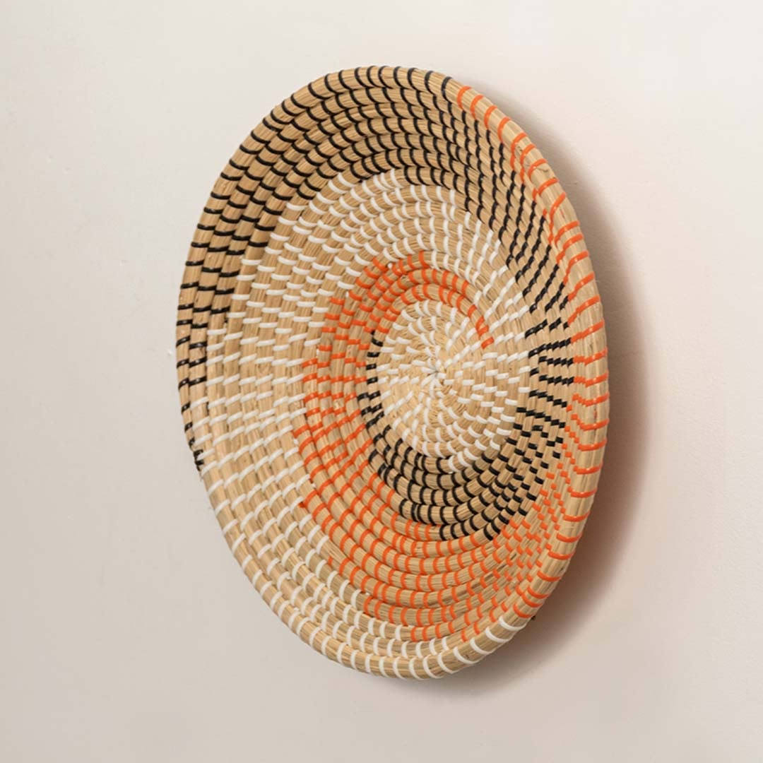 Sea Wave Style Handwoven Wall Basket
