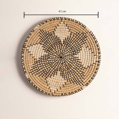 Star Of Life Handwoven Sabai Grass Wall Basket