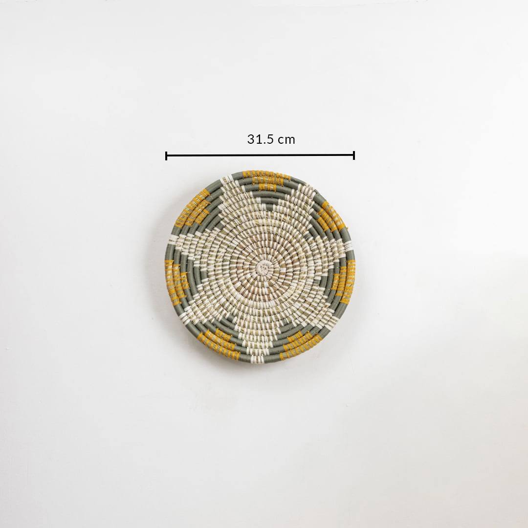 Rawi Floral Woven Wall Basket - Small