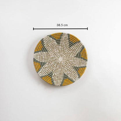 Rawi Floral Woven Wall Basket - Medium
