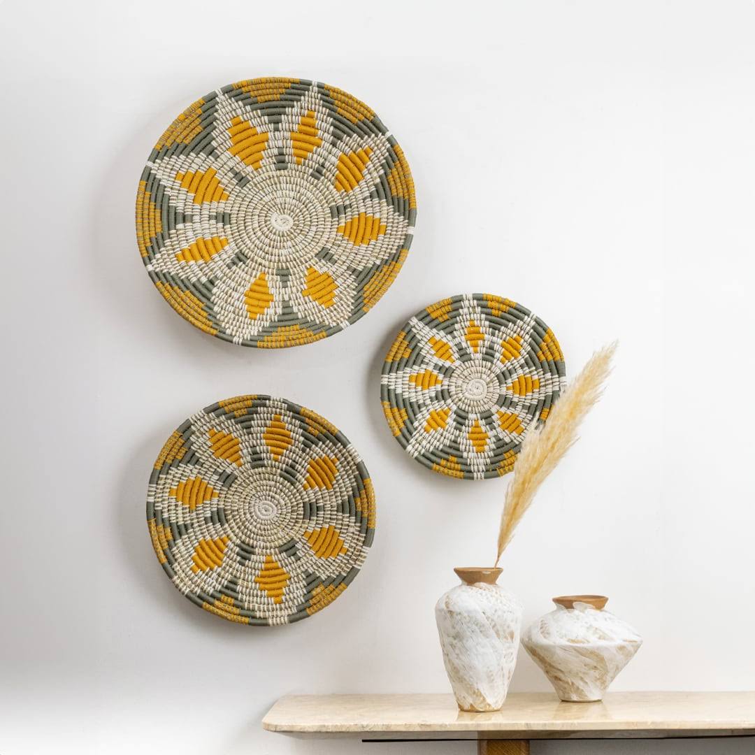 Suraj-Mukhi Woven Basket - Small