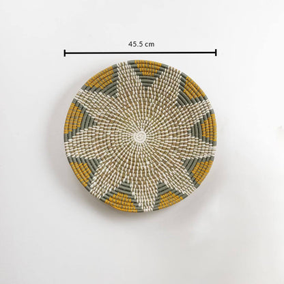 Rawi Floral Woven Wall Basket - Large