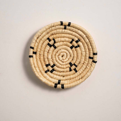 Shallow Handwoven Wall Basket Decor