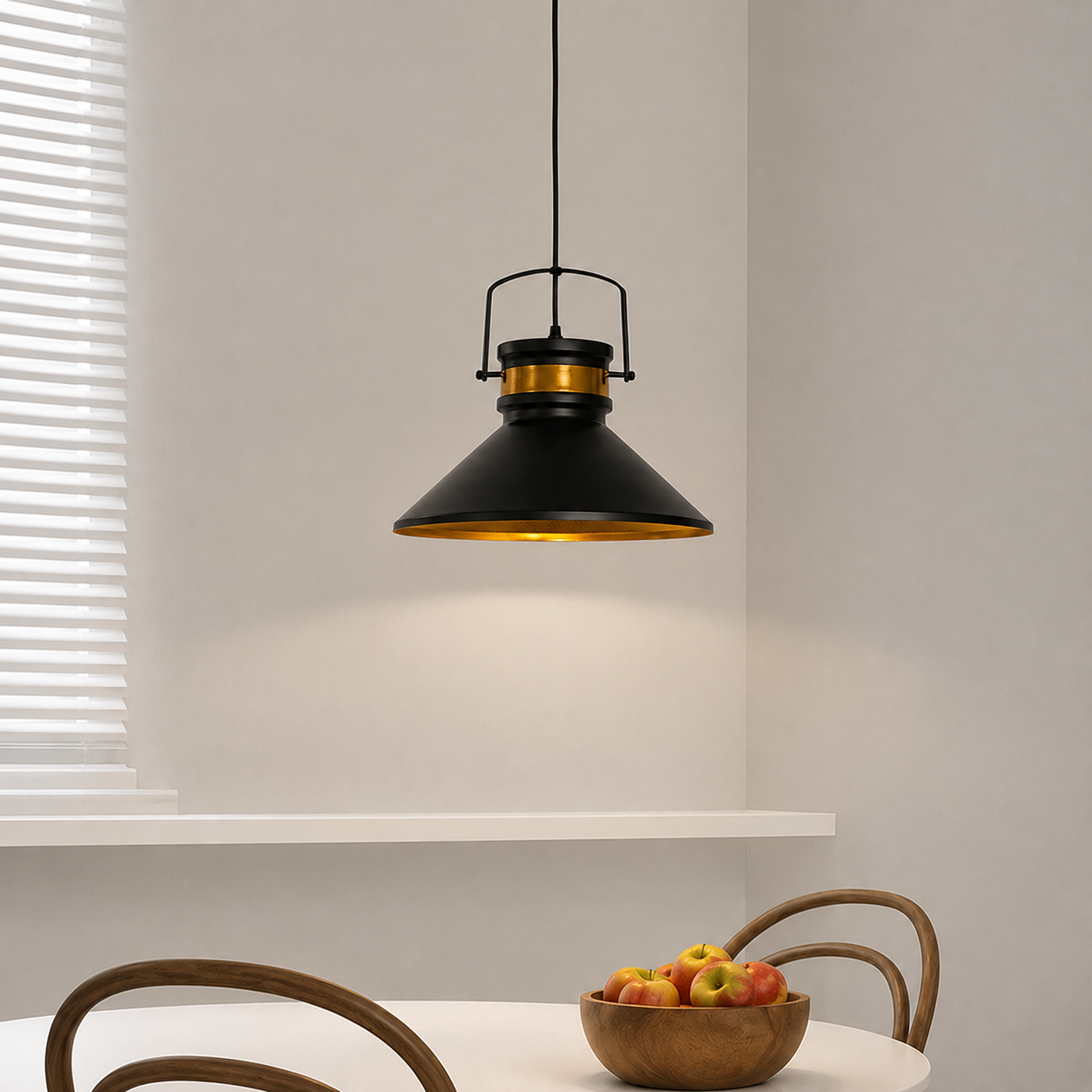 Industrial Style Barn Black Hanging Light