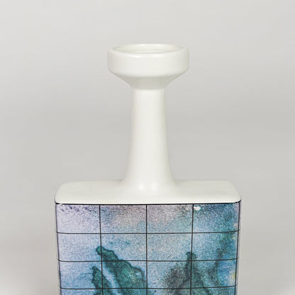 Inkwash Bottleneck Ceramic Vase - Small