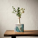 Inkwash Bottleneck Ceramic Vase - Small