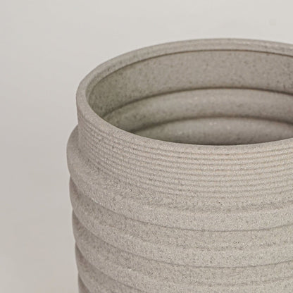 inverted edvin ceramic vase grey closeup