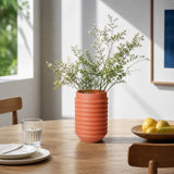 Inverted Edvin Ceramic Vase - Orange