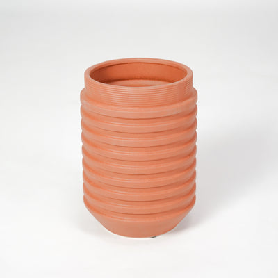 Inverted Edvin Ceramic Vase - Orange