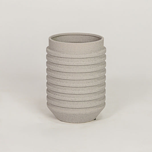 Inverted Edvin Ceramic Vase - Grey