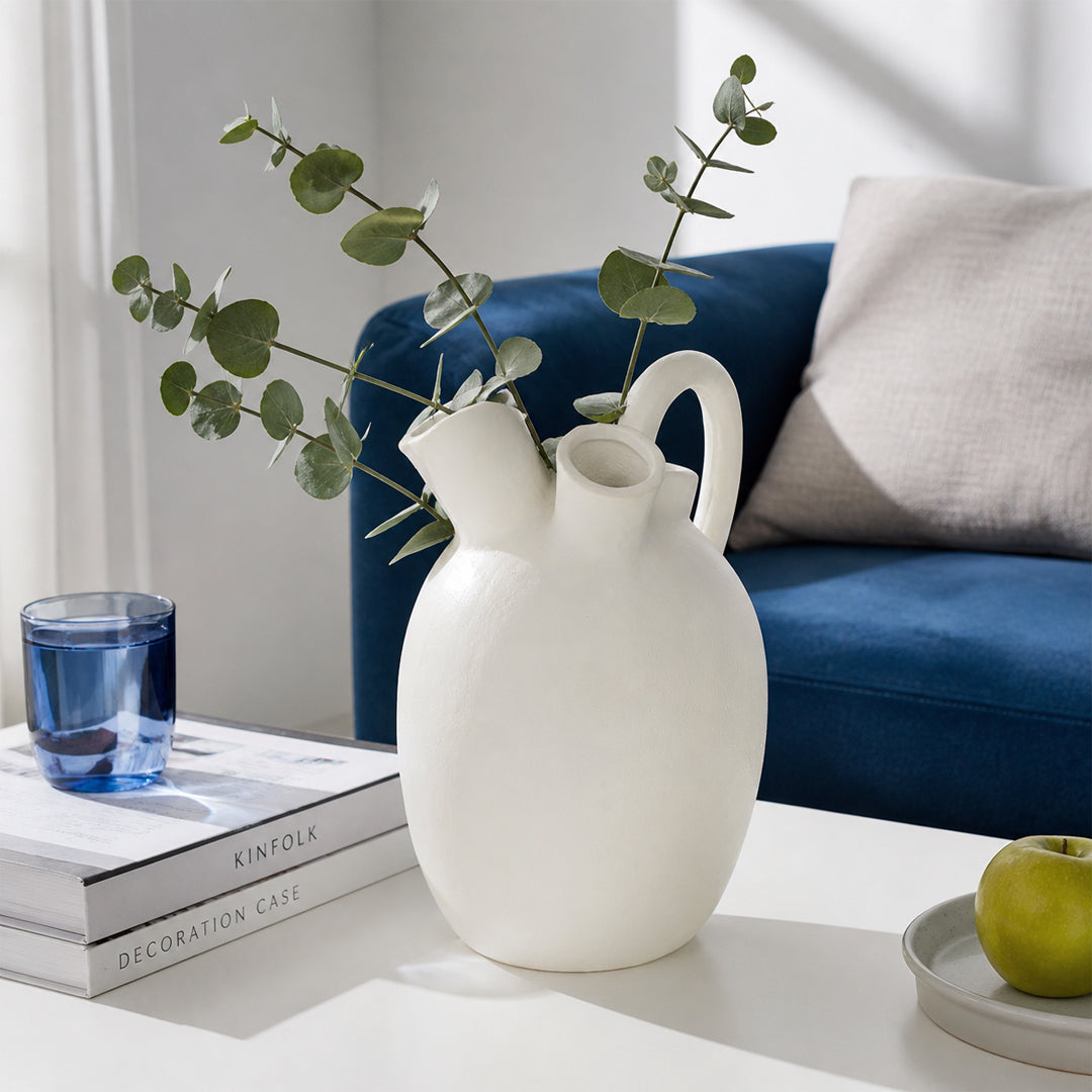 Jade White Harappan Ceramic Vase