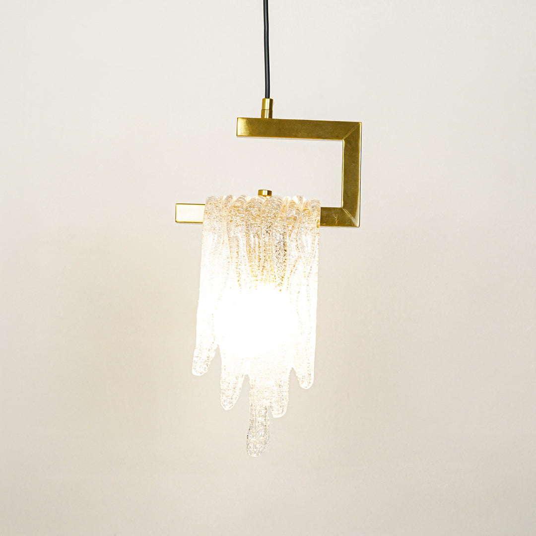 Kristy Pendant Light Crystal & Brass