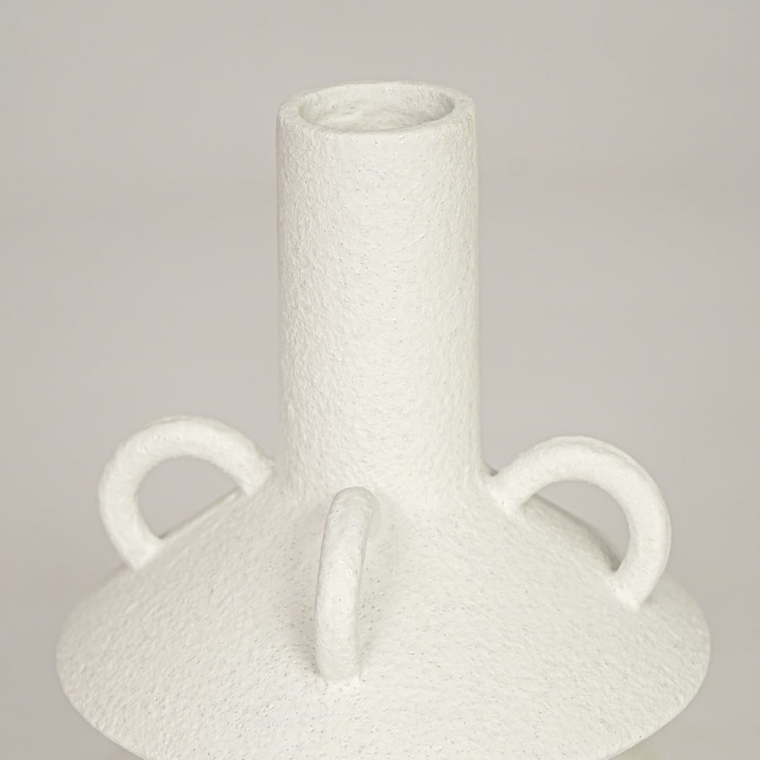 lauren bubble ceramic vase white closeup