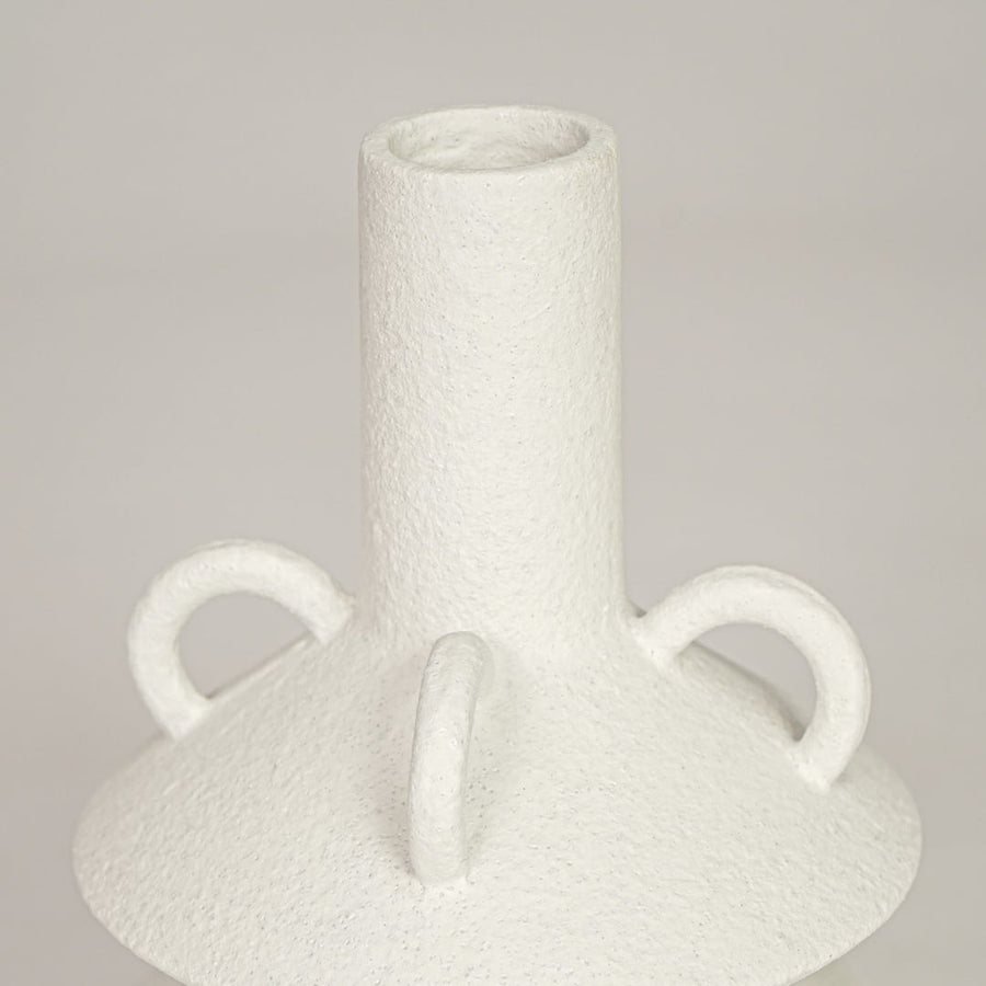 lauren bubble ceramic vase white closeup