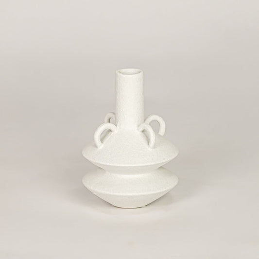 lauren bubble ceramic vase white white background