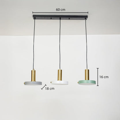 linear cluster circle pendant nordic light dimensions