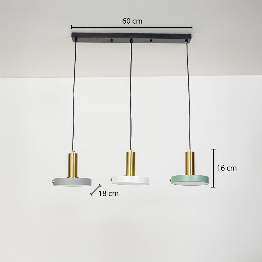 linear cluster circle pendant nordic light dimensions