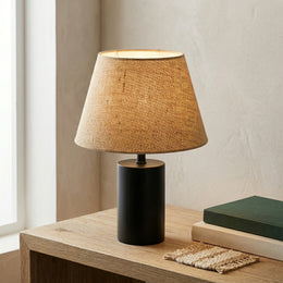 Linen Fabric Barrel Lamp shade - Beige