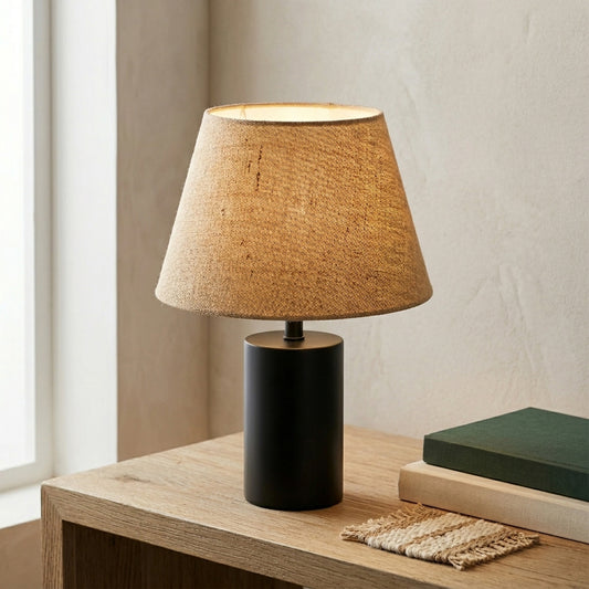 Linen Fabric Barrel Lamp shade - Beige