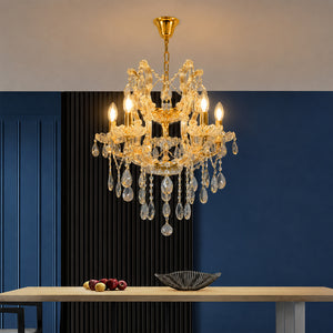 Liora 5-Light Glass Arm Chandelier