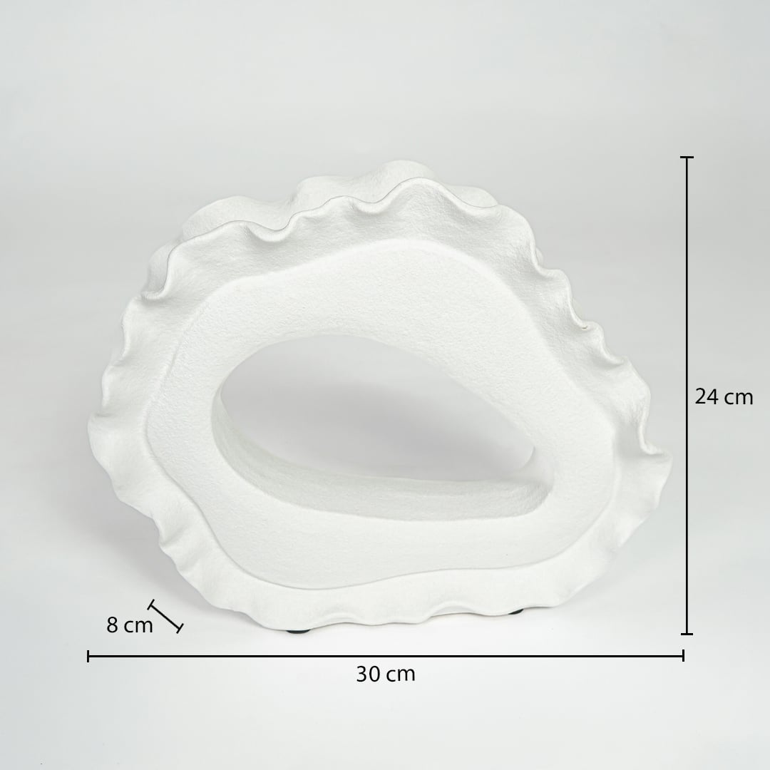 Loop White Ceramic Decorative Item