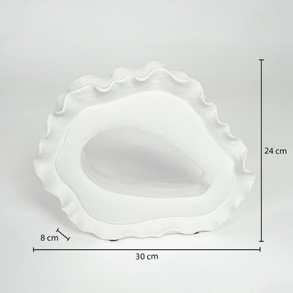 Loop White Ceramic Decorative Item