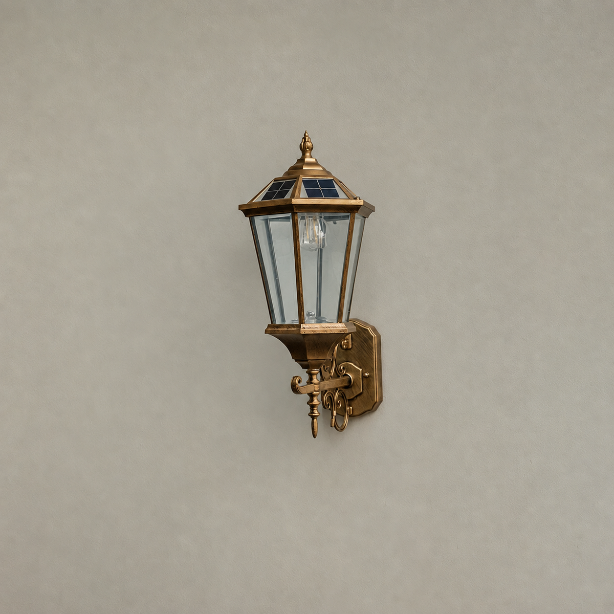 Lumen Solar Powered Outdoor Wall Light