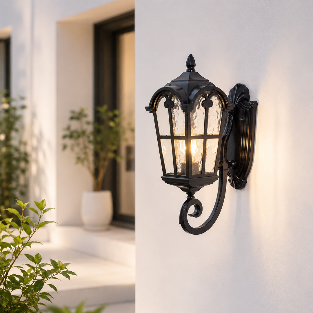 Lumiere Outdoor Wall Light Up - Black