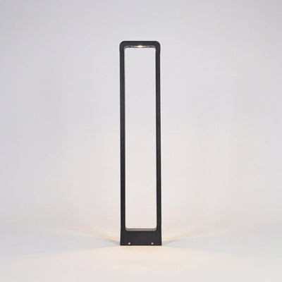 Luna LED Garden Bollard - Black