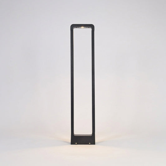 Luna LED Garden Bollard - Black