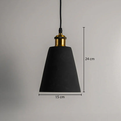Macaron Single Head Colored Pendant Light - Black