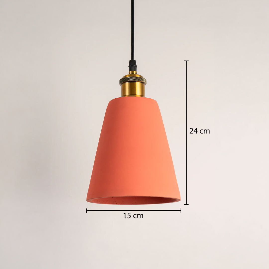 Macaron Single Head Colored Pendant Light - Orange