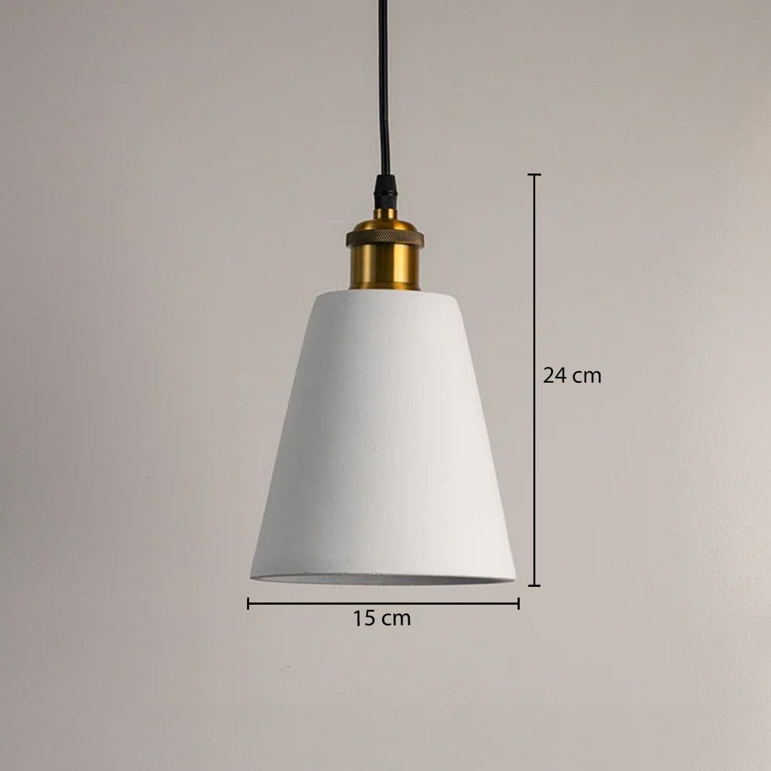 Macaron Single Head Colored Pendant Light - White