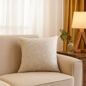 Mangata Gloss Embroidered Cotton Cushion Cover
