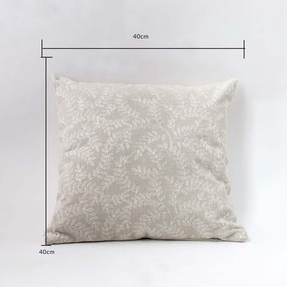 Mangata Gloss Embroidered Cotton Cushion Cover Dimensions
