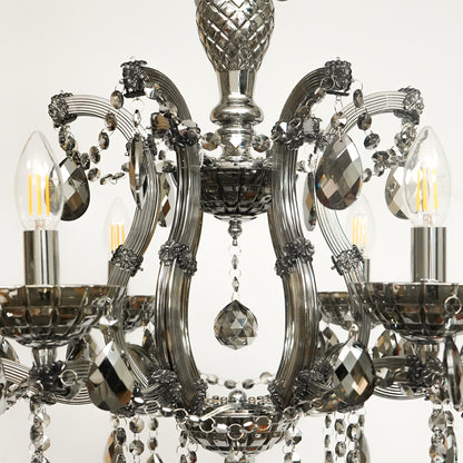 Marchese 6-Light Crystal Chandelier - Black
