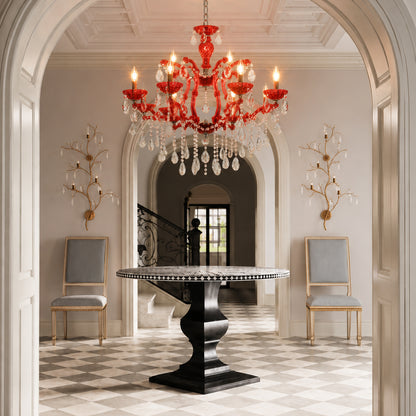 Marchese 6-Light Crystal Chandelier - Red