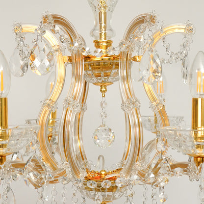 Marchese 6-Light Crystal Chandelier - Gold & Transparent