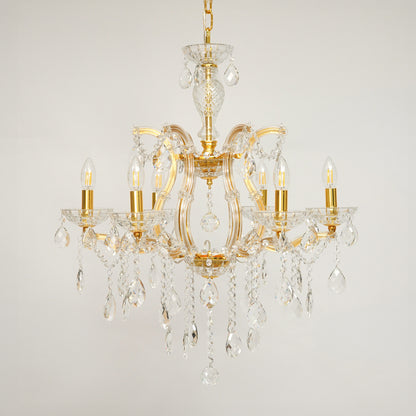 Marchese 6-Light Crystal Chandelier - Gold & Transparent