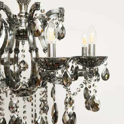 Marchese 8-Light Crystal Chandelier - Black