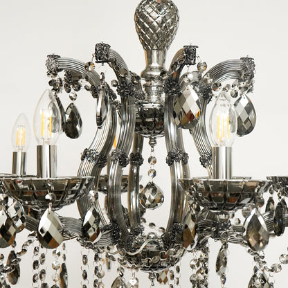Marchese 8-Light Crystal Chandelier - Black