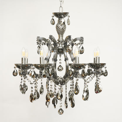 Marchese 8-Light Crystal Chandelier - Black