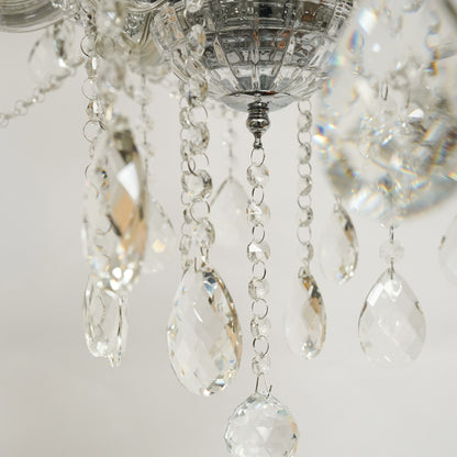 Marchese 8-Light Crystal Chandelier - Silver & Transparent