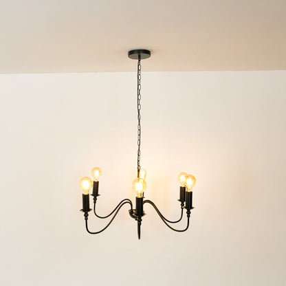 Marquest 6-Light Traditional Chandelier - Black