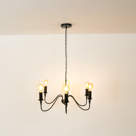 Marquest 6-Light Traditional Chandelier - Black